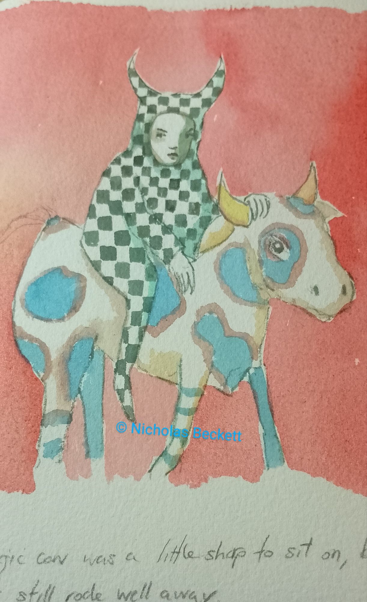 Riding the cow…. – Saint Beckett